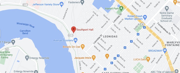 Map of Southport Hall